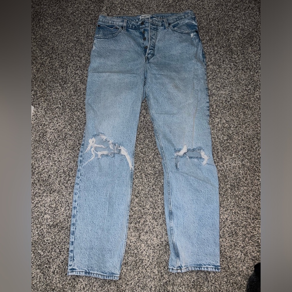 Abercrombie High Rise Dad Jean size 30
